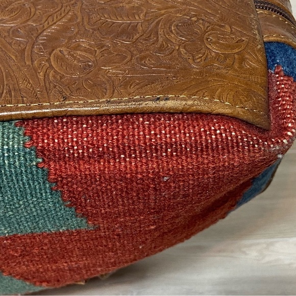 UNBRANDED / Aztec Woven and Embossed Leather Purse - Picture 11 of 14
